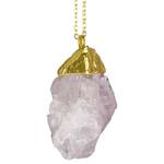 ROUGH ROSE QUARTZ NECKLACE + MEDITATION APP