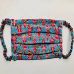 RED, PINK & BLUE FLORAL FACE MASK