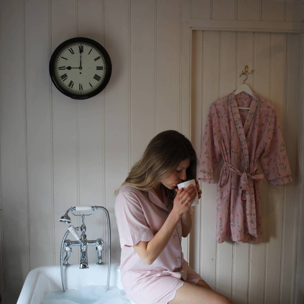 SCALLOP SHORT PYJAMA SET
