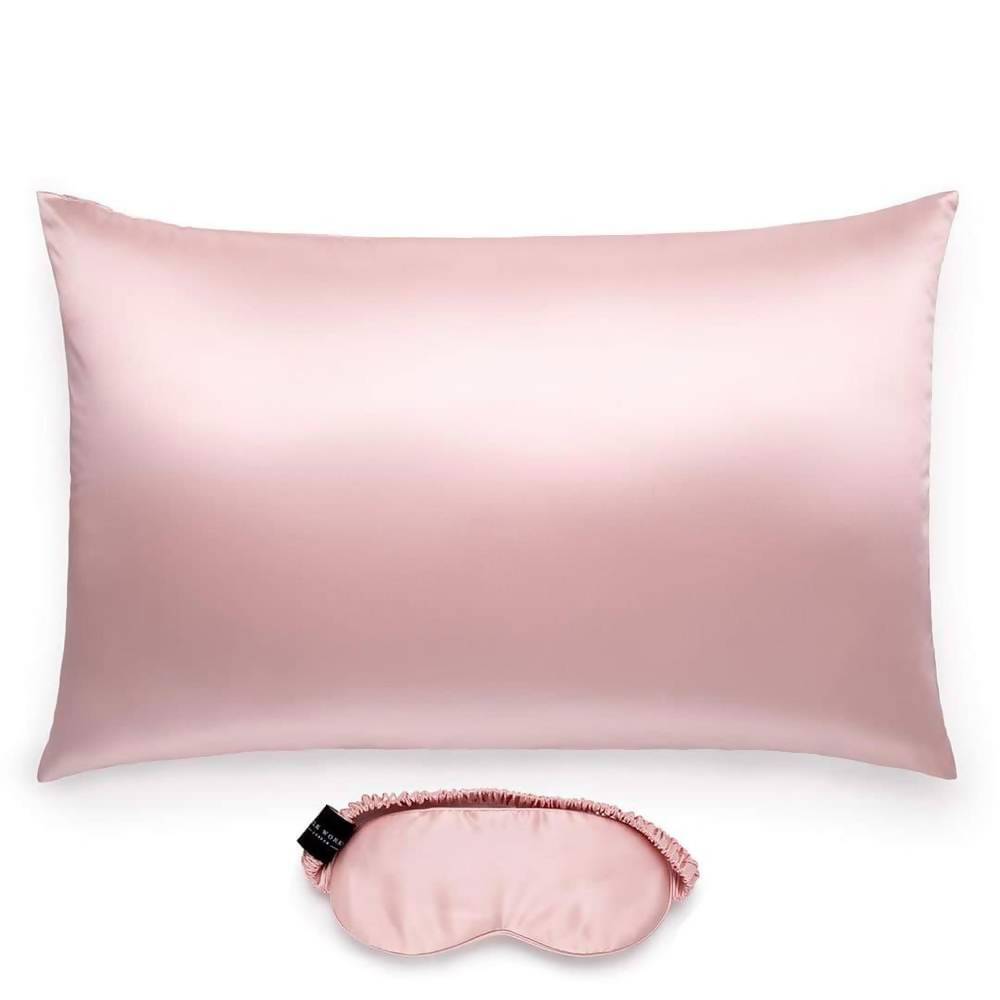 SILK PILLOWCASE AND EYE MASK SET