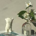 DAVID BUST CANDLE WHITE