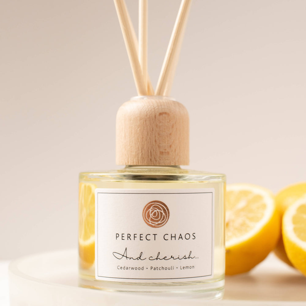 CEDARWOOD, PATCHOULI & LEMON REED DIFFUSER
