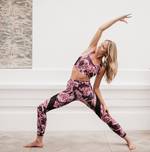 PURPLE LEOPARD PRINT LEGGINGS